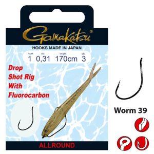 Gamakatsu Drop Shot Rig Worm 39 Gr. 1