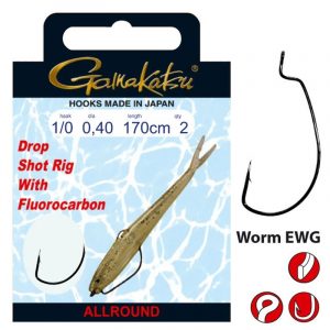 Gamakatsu Drop Shot Rig Worm EWG Gr. 1 0