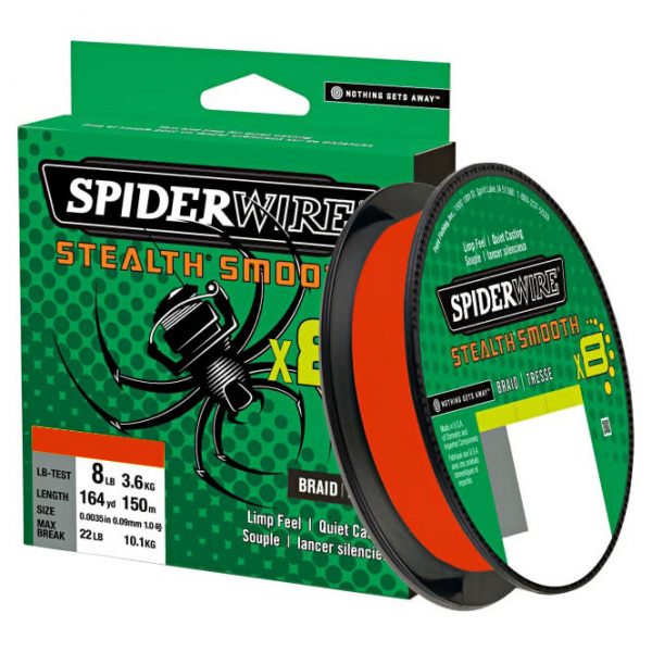 SpiderWire Stealth Smooth12 Hi Vis Red 150
