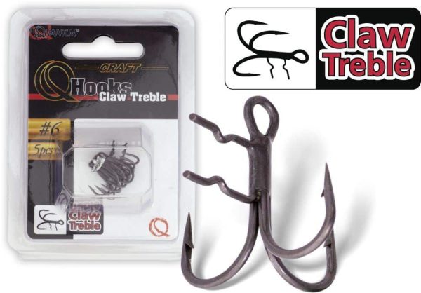 Quantum Claw Treble Hooks mat finish