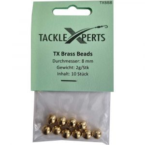 TX Brass Beads Messing Perlen Blister