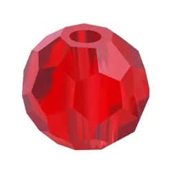 TX Glas Beads Glasperlen red