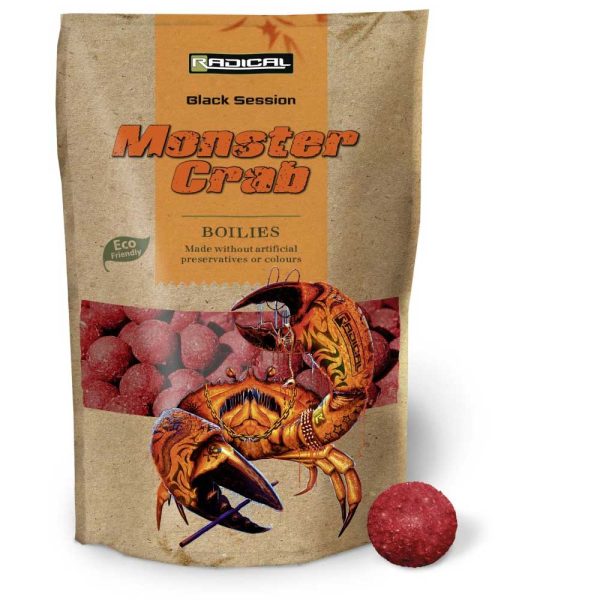 Radical Black Session Boilie Karpfen-Futter 1kg 20mm Monster Crab
