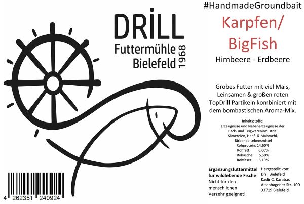 Drill Etikett BigFish 5kg
