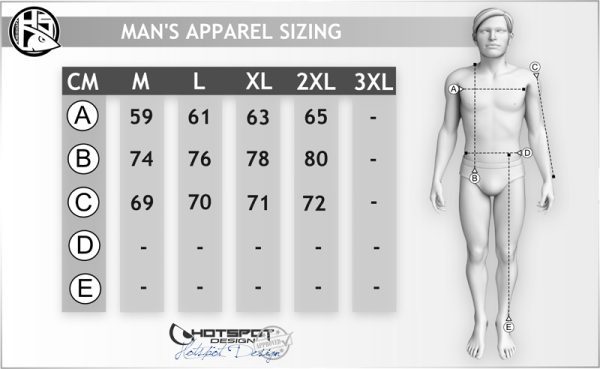 Size chart Jacket 1