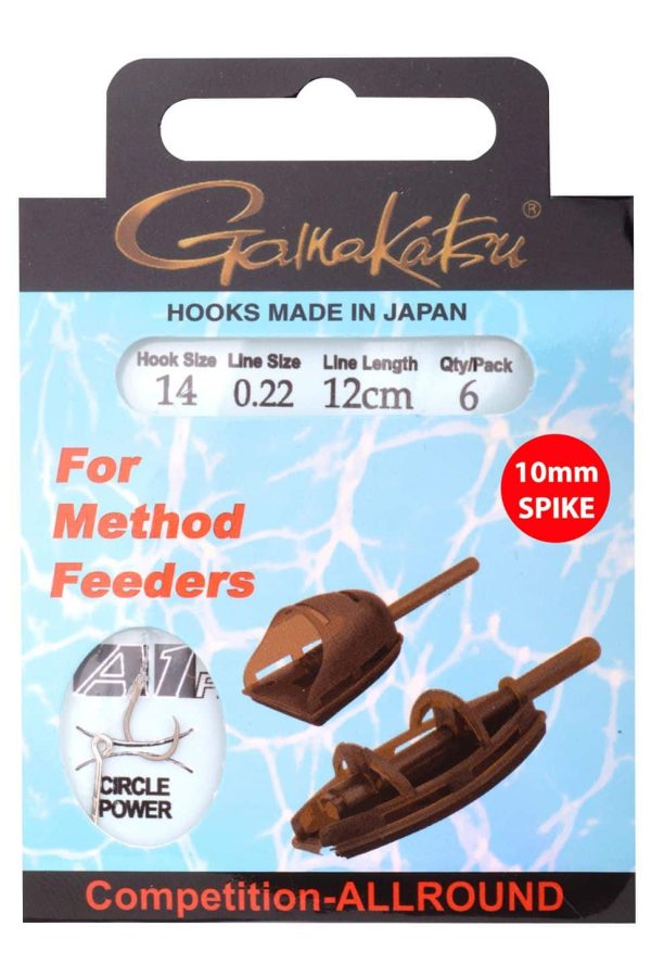Gamakatsu Method Feeder Spike Vorfachhaken 12cm mit 10mm Stachel