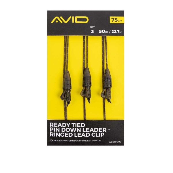 Avid Ready Tied Pin Down Leader - Ringed Lead Clip