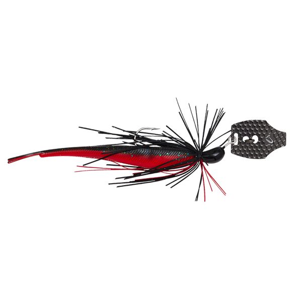 Savage Gear Crazy Swim Jig Chatterbait Skirted Jig Black Red