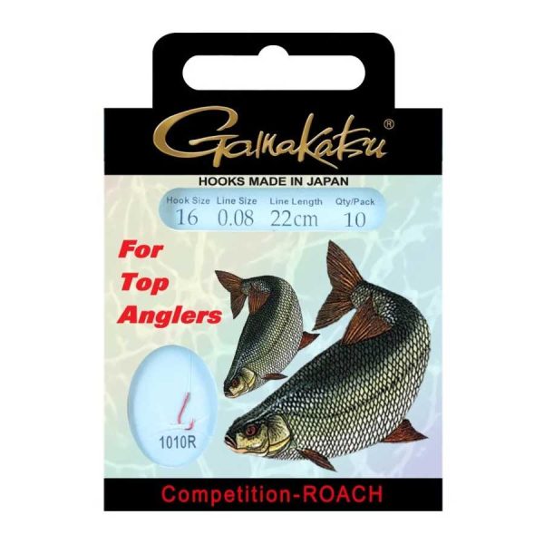 Gamakatsu Competition Roach 1050R Rotaugenhaken Wettkampf Vorfachhaken 22cm