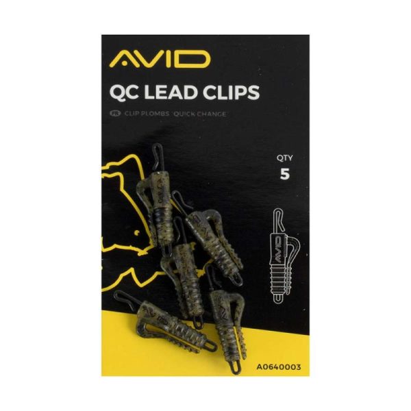 Avid QC Lead Clips Quick Change Schnellwechsel System Karpfenangeln Verpackung 5 Stk