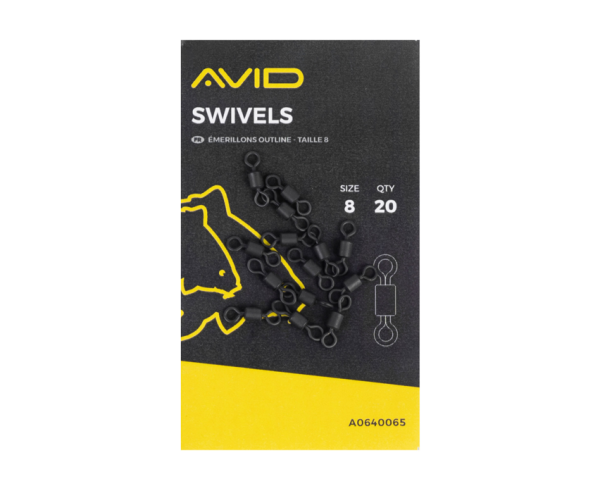 Avid Swivels Premium Wirbel Größe 8 in Blisterverpackung