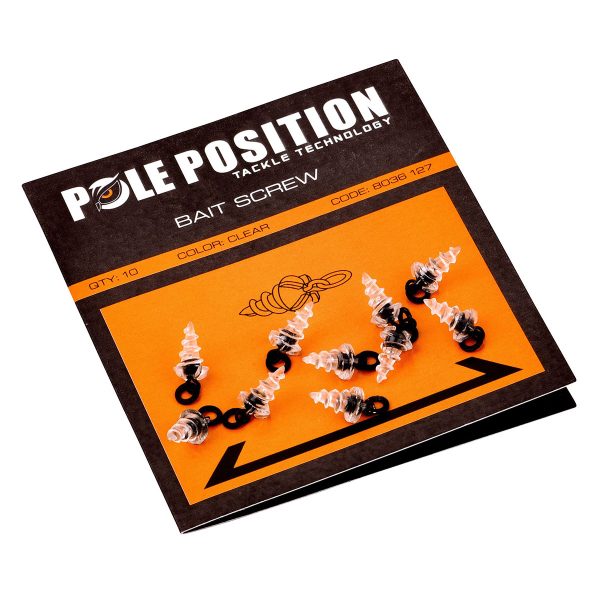 Pole Position Bait Screws Köderschrauben zum eindrehen mit Ring in Blister