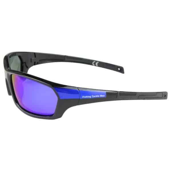 FTM Polarisationsbrille mit blauen Gläsern Sonnenbrille "Polbrille" Seitenansicht