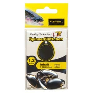 FTM Spinnerblättchen silber 5 Stück 1.2g