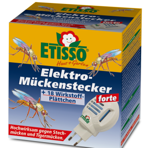 Etisso Elektro-Mückenstecker Set (Mückenstecker mit 18 Wirkstoffplättchen)