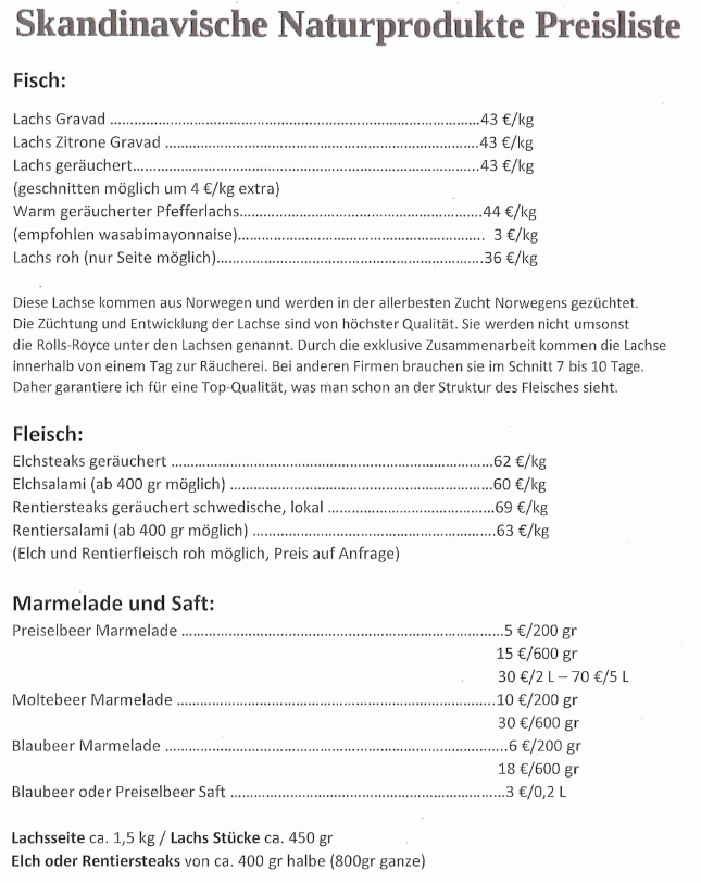 Skandinavische Spezialiäten von Michel aus Lappland 1 grafik